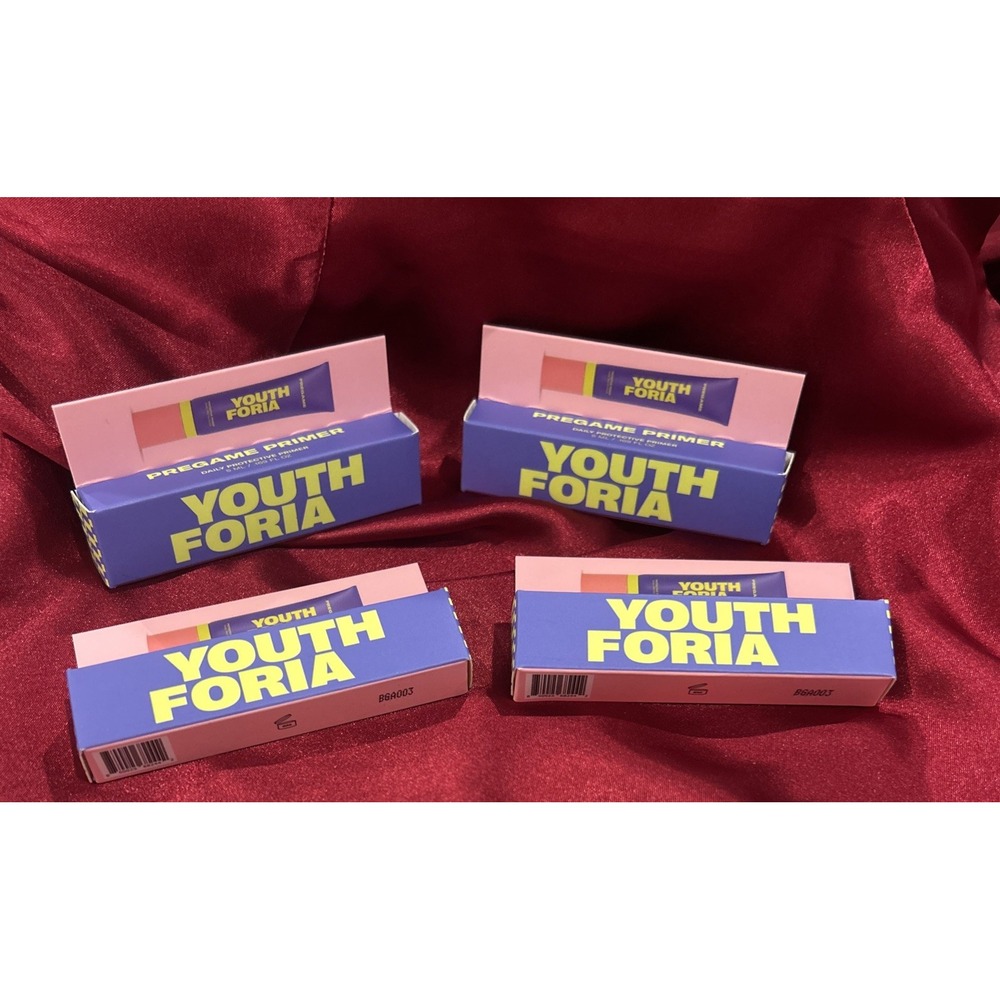 4 Pc - Youth Foria Pregame Daily Protective Primer - Mini Size 5mL Each - NIB